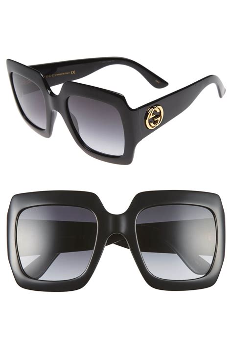 gucci 54mm square sunglasses dupe|gucci unisex fashion 54mm sunglasses.